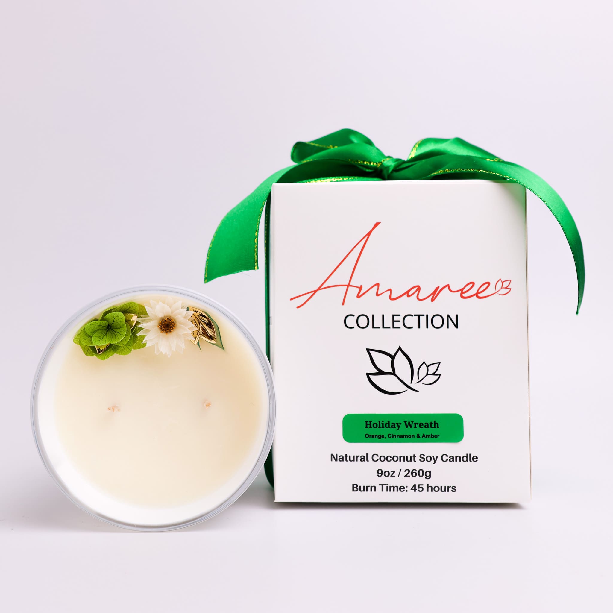 Holiday Wreath Candle 265g