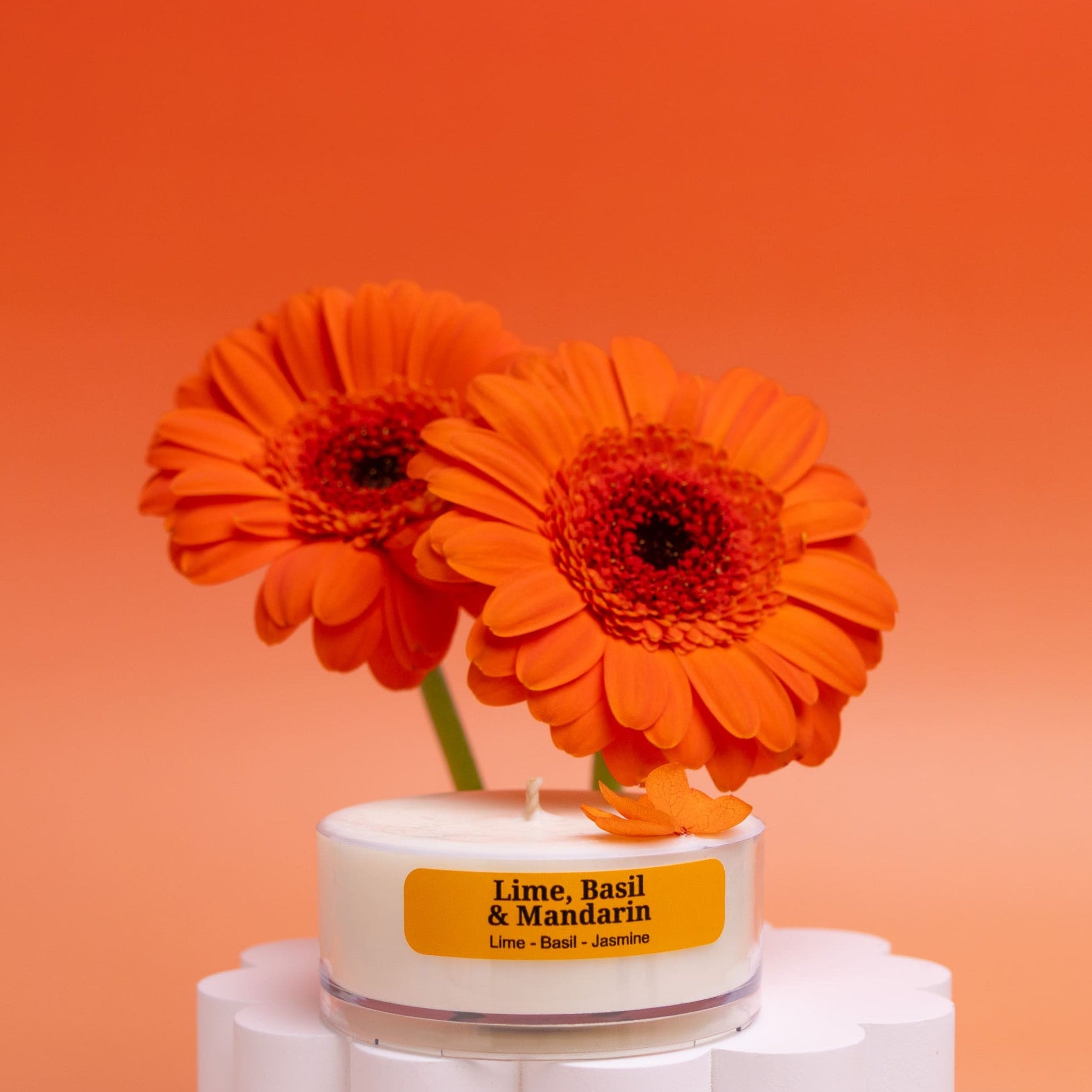 Lime, Basil & Mandarin Tealight Candle