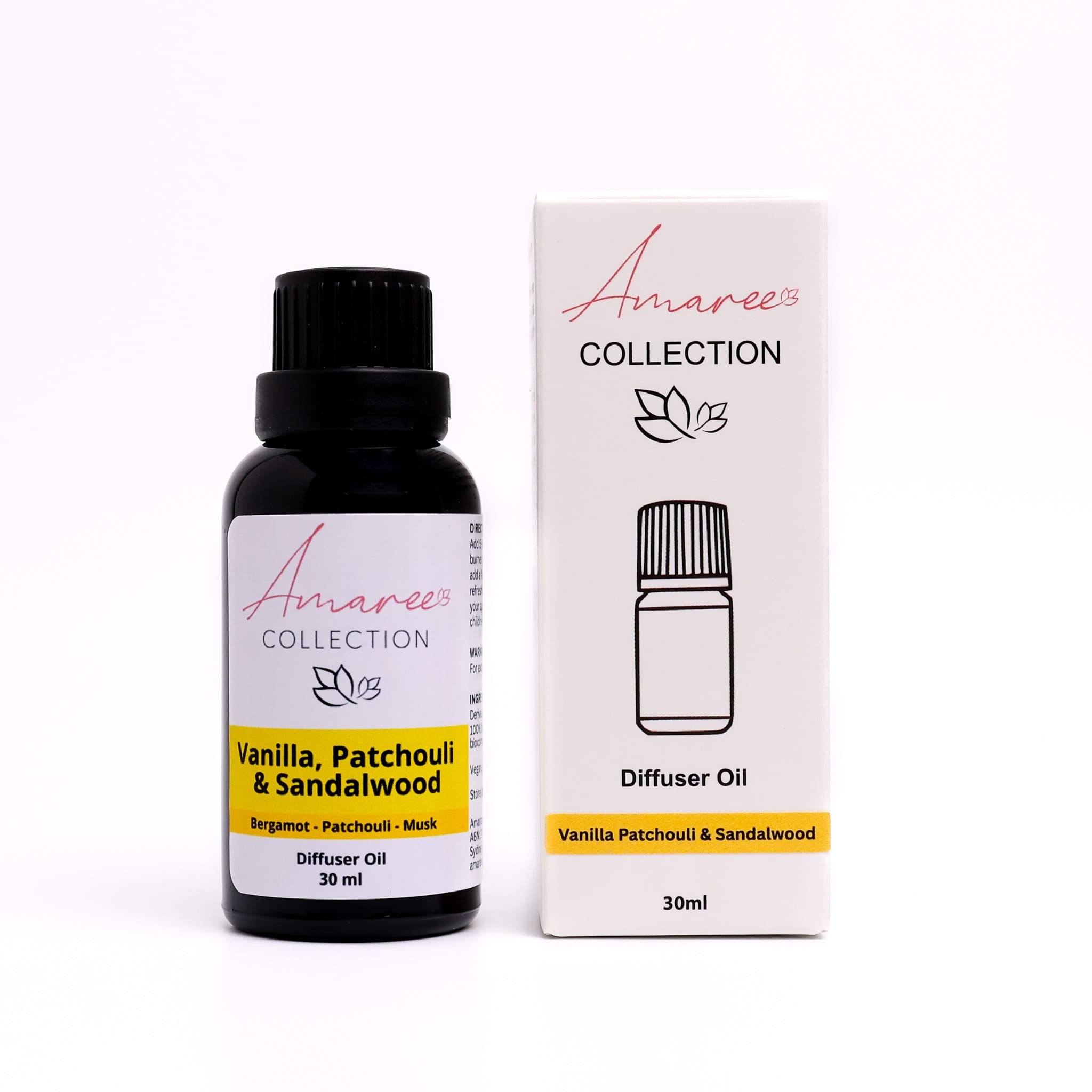 Vanilla Patchouli & Sandalwood Diffuser Oil