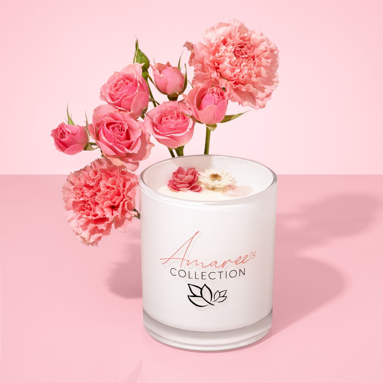 Sheer Lily & White Rose Candle 100g