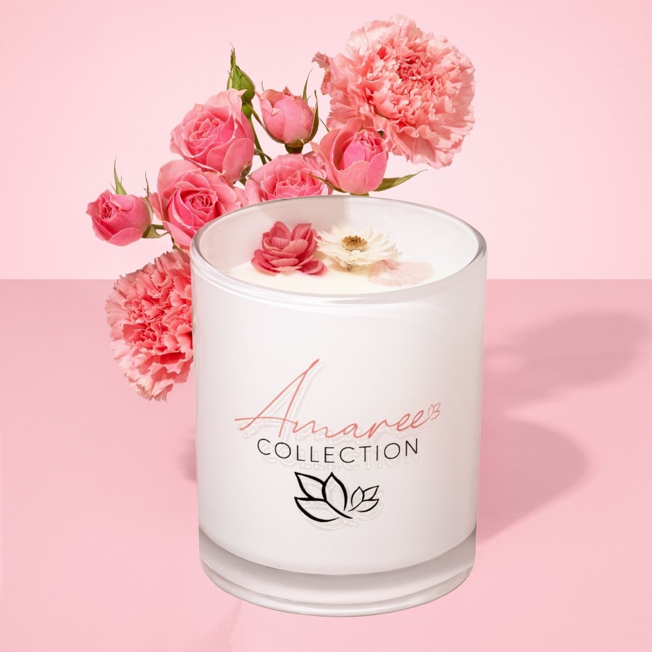 Sheer Lily & White Rose Candle 265g