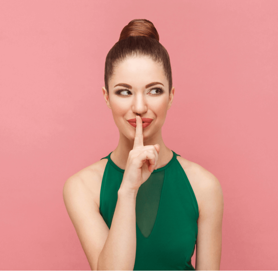 Alt Tag: The Home Fragrance Industry’s Dirty Secret: Why Your “Luxury” Diffuser Doesn’t Last concept with woman holding finger to lips