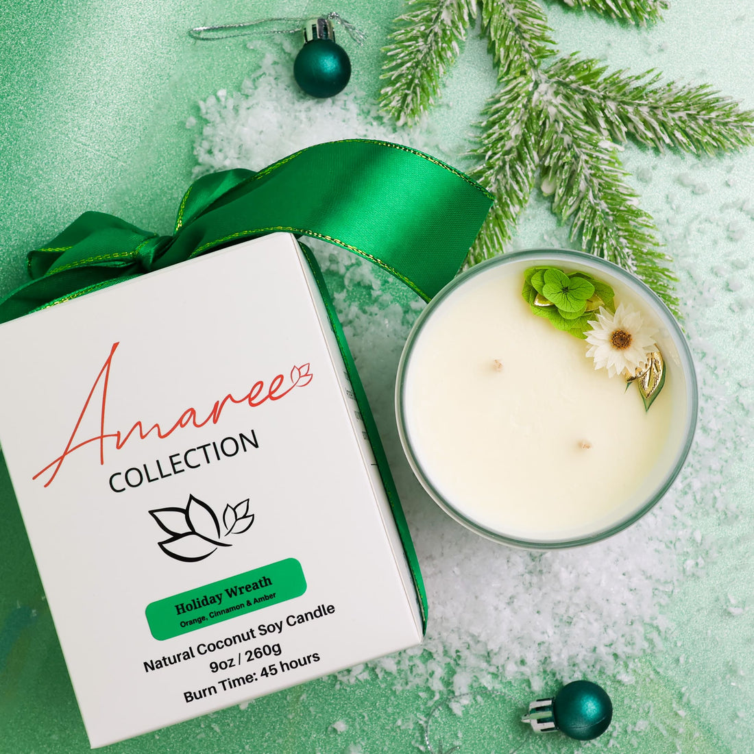 Holiday Wreath Candle 265g