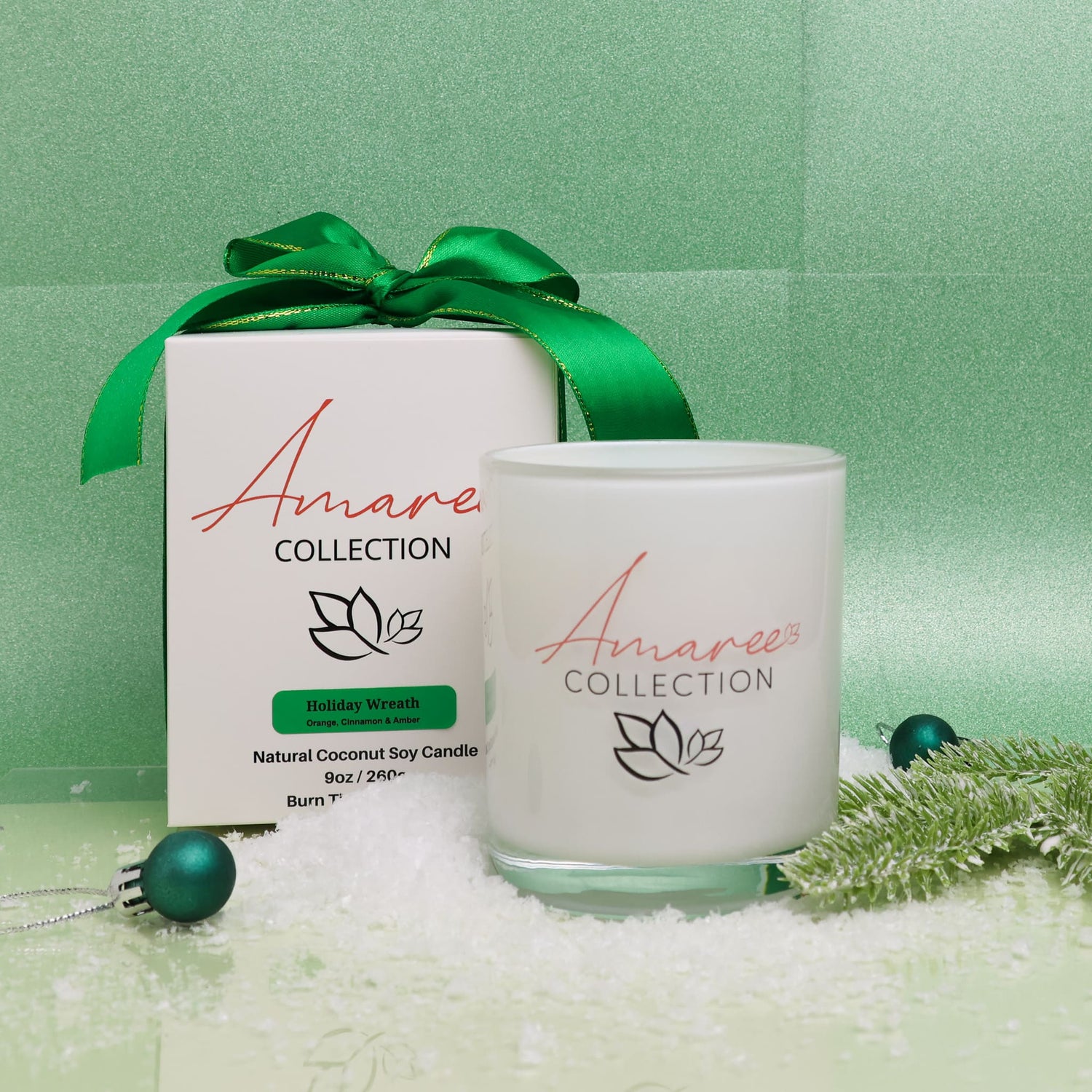 Holiday Wreath Candle 265g