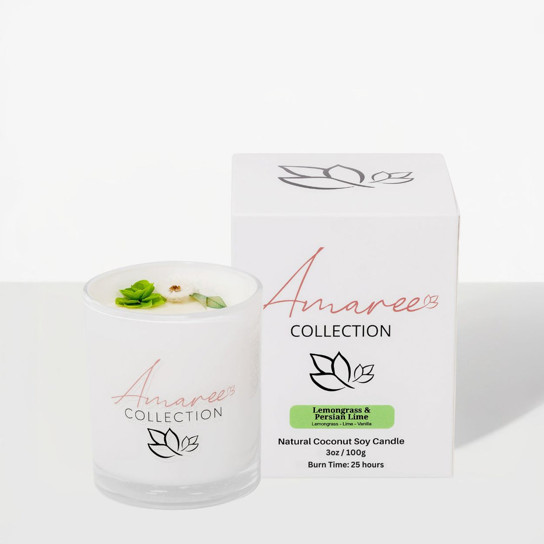 Lemongrass &amp; Persian Lime Candle 100g