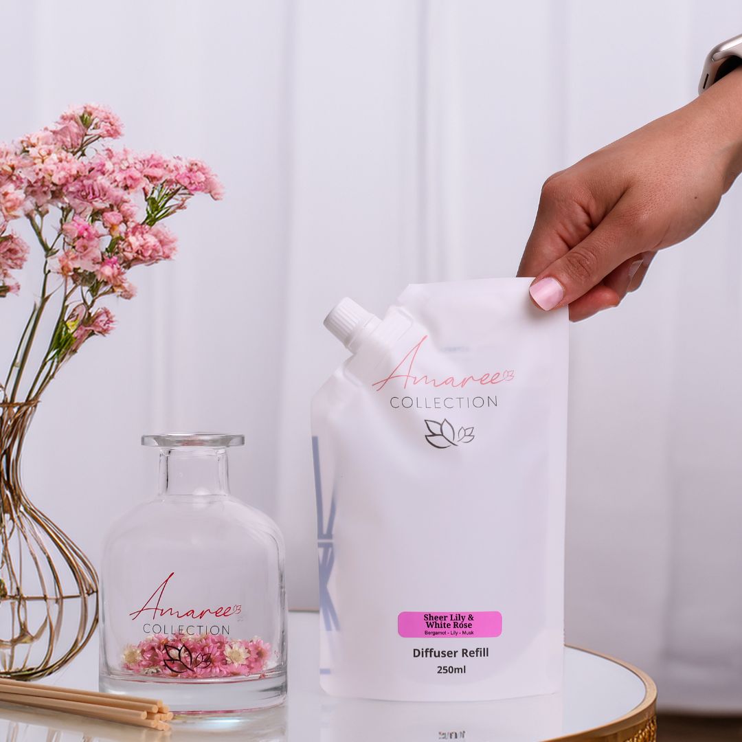 Sheer Lily &amp; White Rose Reed Diffuser Refill 250ml