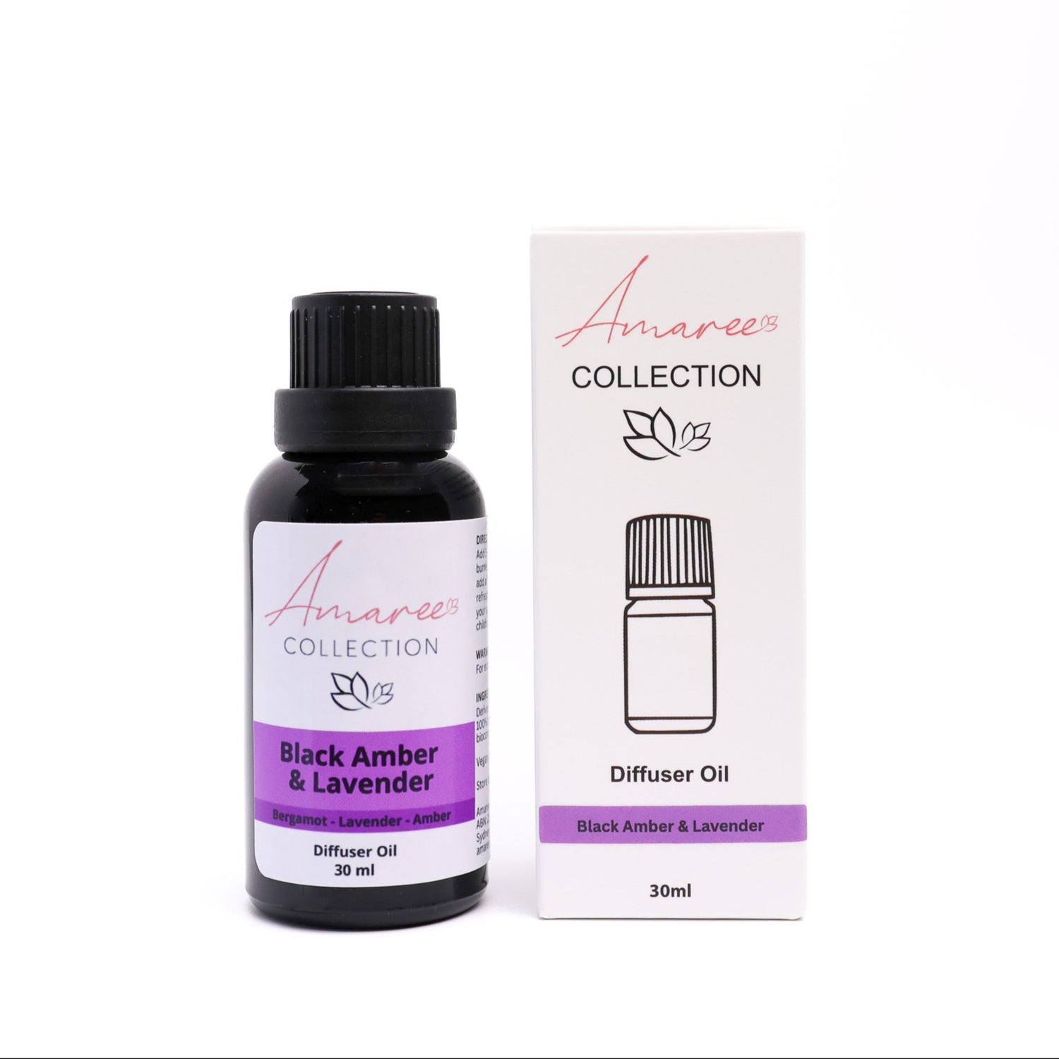 Black Amber &amp; Lavender Diffuser Oil
