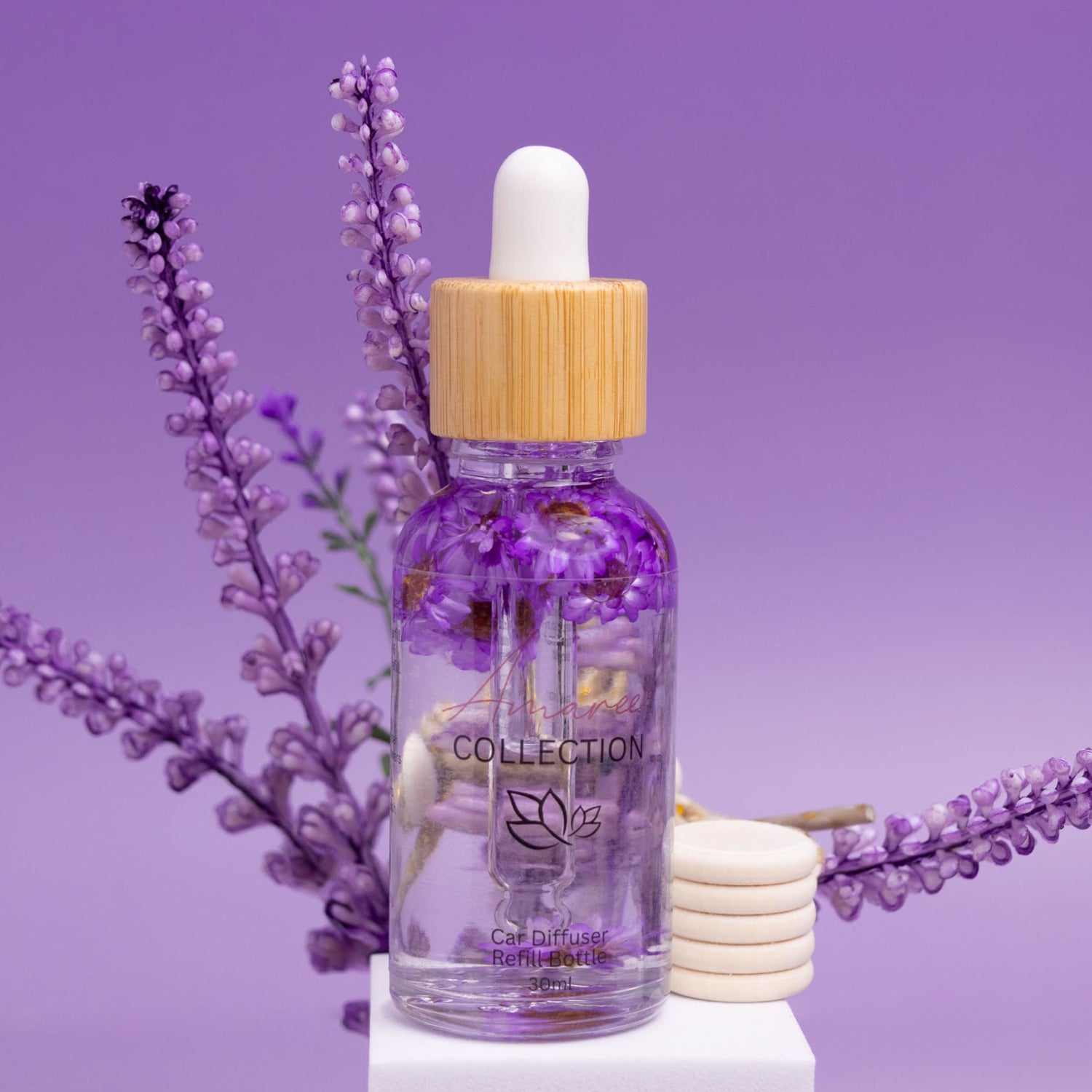 Black Amber &amp; Lavender Car Diffuser Refill