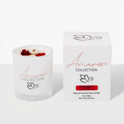 Black Raspberry &amp; Vanilla Candle 100g