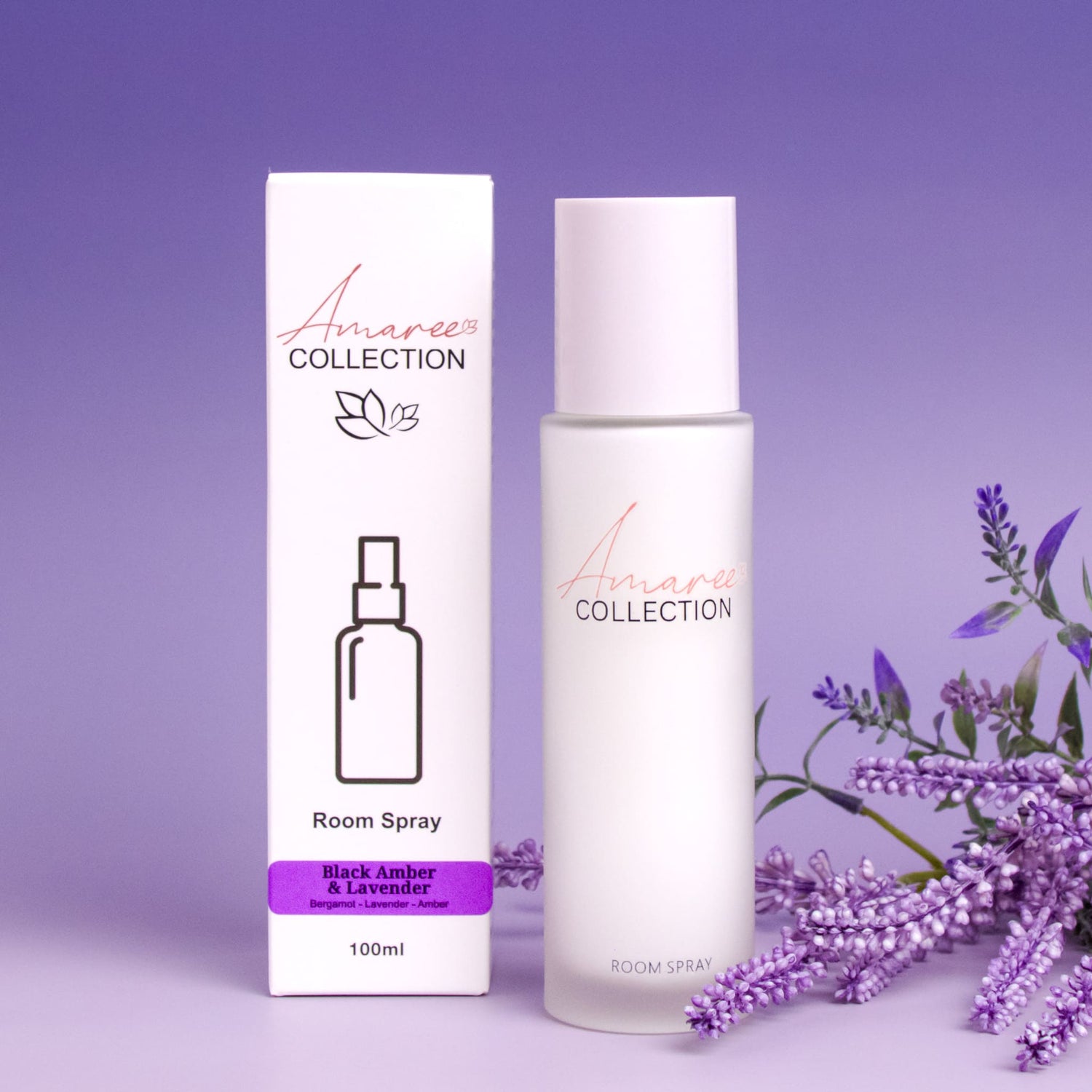 Black Amber &amp; Lavender Room Spray 100ml