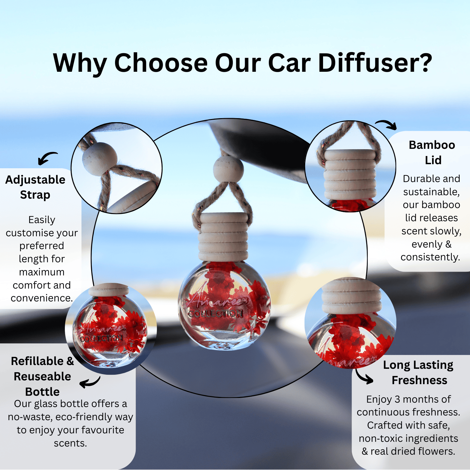 Black Raspberry &amp; Vanilla Car Diffuser