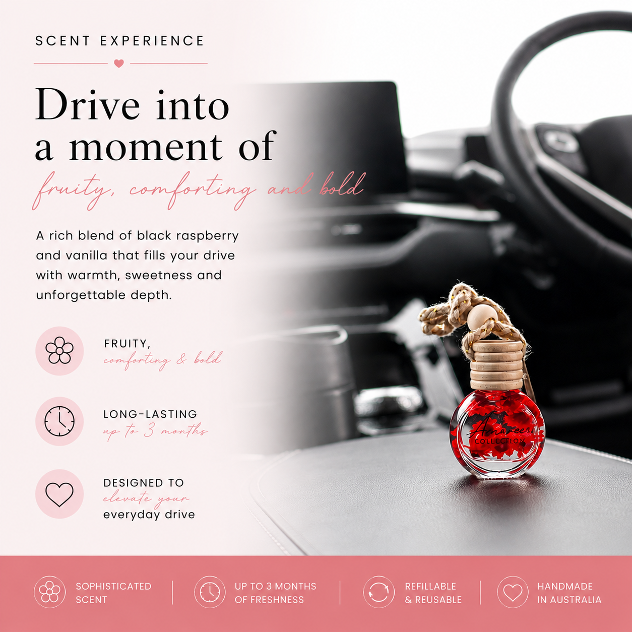Black Raspberry &amp; Vanilla Car Diffuser
