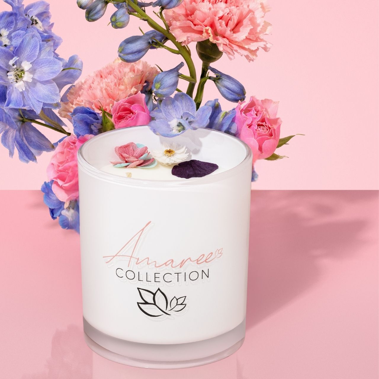 Pink Champagne &amp; Exotic Fruits Candle 265g