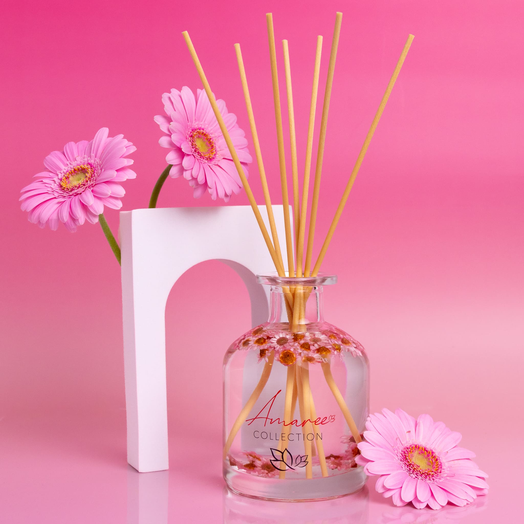 lychee peony reed diffuser - Floral Home Fragrance – Amaree Collection