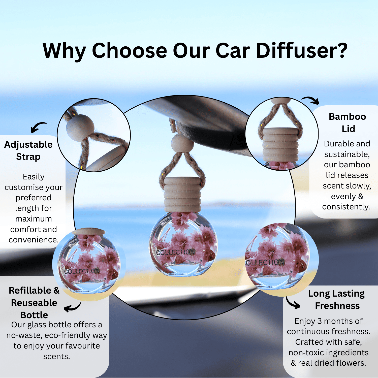 Lychee Peony Car Diffuser