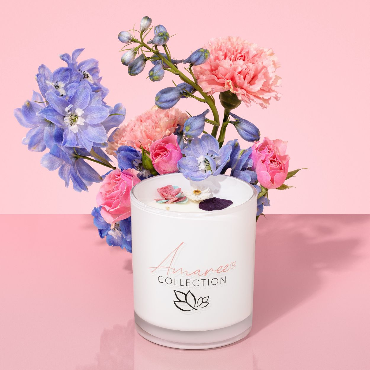 Pink Champagne &amp; Exotic Fruits Candle 100g