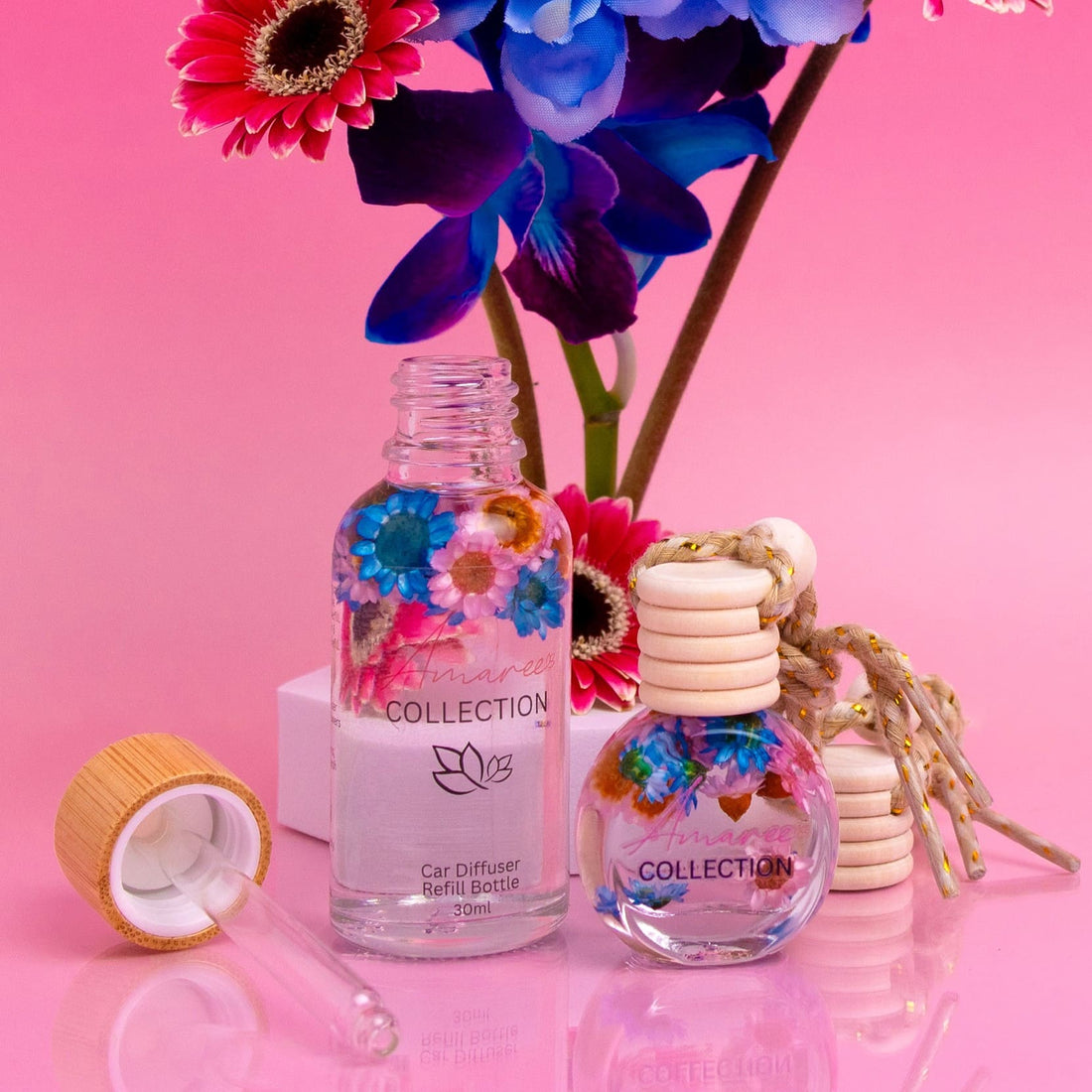 Pink Champagne &amp; Exotic Fruits Car Diffuser Kit
