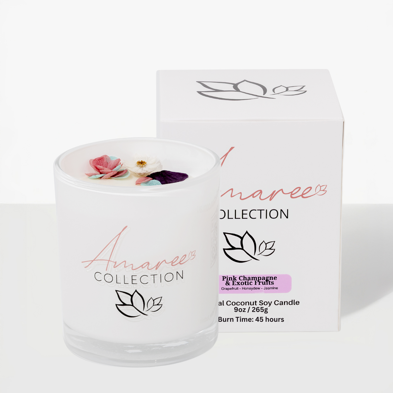 Pink Champagne &amp; Exotic Fruits Candle 265g