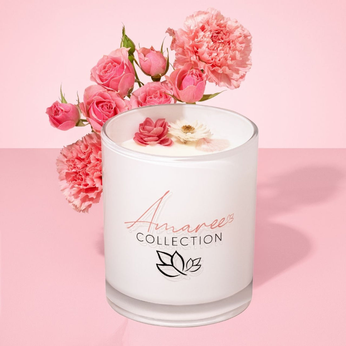 Sheer Lily &amp; White Rose Candle 265g
