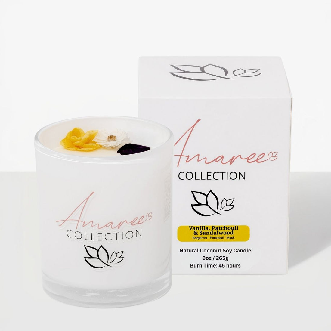 Vanilla Patchouli &amp; Sandalwood Candle 265g