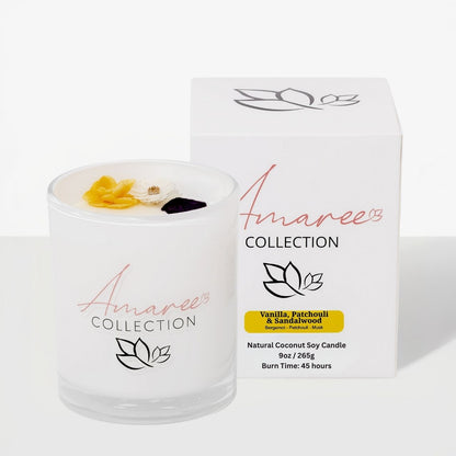 Vanilla Patchouli &amp; Sandalwood Candle 265g